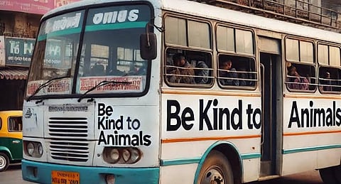 India Mandates 'Be Kind to Animals' Slogan on Public Transport to Promote Animal Welfare