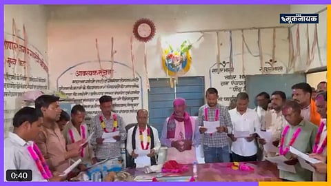 6 women won the panchayat elections, their husbands took oath, video goes viral