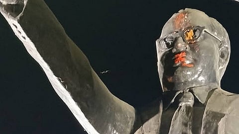 MP: Man defaces Ambedkar’s statue in Sidhi; police say ‘person mentally unwell’