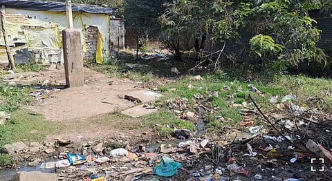The Sargam basti, where the safai karamcharis living along with their families.