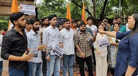 The Delhi University administration recently issued a notification that requires the candidates to sign the bond as a preventive measure for the 2025-26 DUSU polls, arguing that it would help curb poster defacement during campaigns.
