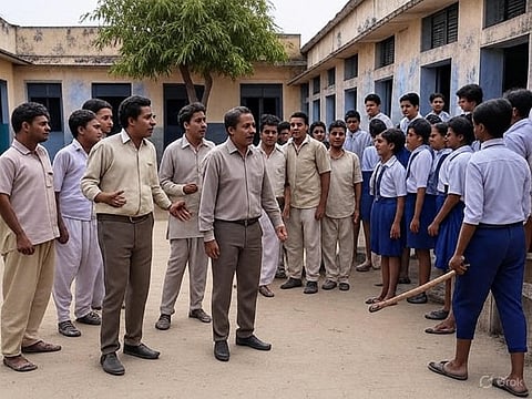 The accused teacher Saini stated that his comments were taken out of context.