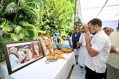 LoP Rahul Gandhi met the grieving family and reiterated demands for swift justice amid allegations of caste-based harassment that allegedly led to the officer's suicide last week.