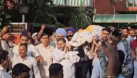 Puran Kumar’s family members, his colleagues, comprising O.P. Singh, who has been given the additional charge of Director General of Police by replacing Shatrujeet Kapur, bureaucrats, politicians and scores of sympathisers attended the funeral here.