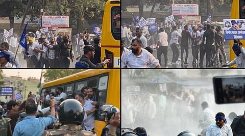Bhim Army and Azad Samaj Party took to the streets in support of the UGC Equity Regulations 2026, with hundreds of workers gathering at Jayanti Maidan in Bhopal before marching towards the Chief Minister's residence on February 12.