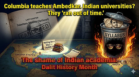 Ambedkar’s radical critique of caste, Brahmanism, and social hierarchy challenges dominant narratives, making his work inconvenient to comfortably accommodate within traditional academic frameworks.