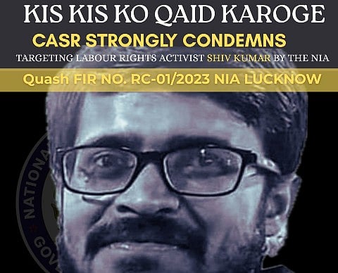 Around five years ago, Shiv Kumar was abducted by the Haryana Police during the historic farmers' protest and subjected to brutal custodial torture. CASR said his case is currently pending before the Punjab and Haryana High Court, which has already acknowledged that he was tortured and has sought action against the responsible police officials.