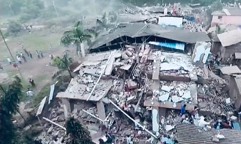 100 Feared Trapped As Multi-Storey Building Collapses In Maharashtra's Raigad