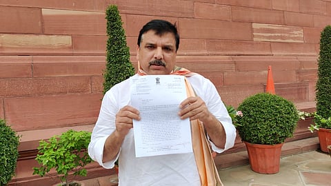 आप सांसद संजय सिंह ने उत्तर प्रदेश के 8 पुलिस अधीक्षकों के खिलाफ राज्य सभा सभापति से की शिकायत