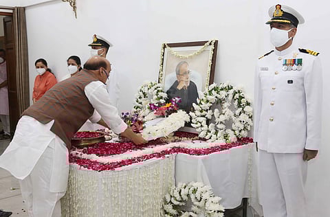 Union Cabinet Condoles The Demise Of Pranab Mukherjee, Two Minutes Silence Observed