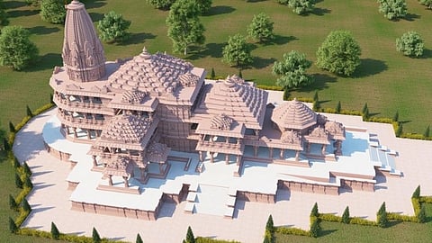 Map Of Ram Temple Approved By The Ayodhya Development Authority