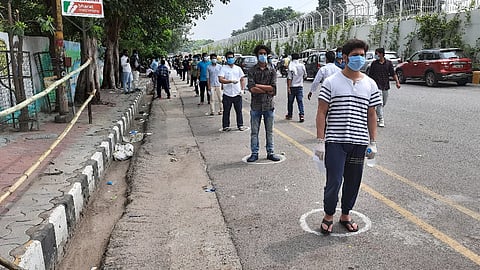 Hundreds And Thousands Of Students Take NEET Exams In Uttar Pradesh