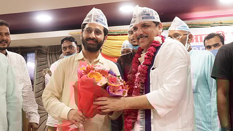 उत्तर प्रदेश में आप से तेज़ी से जुड़ रहे लोग, लाठी के दम पर आवाज़ दबाने की कोशिश न करे योगी सरकार : संजय सिंह