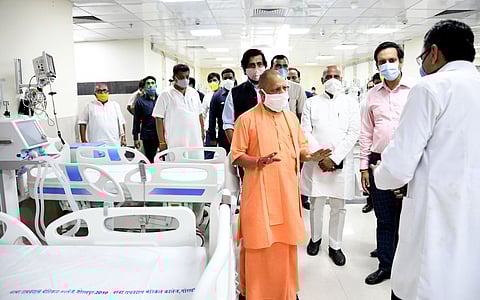File Pic : Adityanath At Gorakhpur Covid Exclusive Hospital