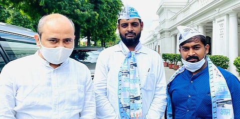 सीतापुर विधानसभा क्षेत्र से भाजपा के किसान यूनियन मोर्चा अध्यक्ष विवेक तिवारी ने थामा आम आदमी पार्टी का हाथ