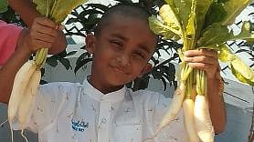 This Class IIIrd Student From Hyderabad Grows vegetables At Home