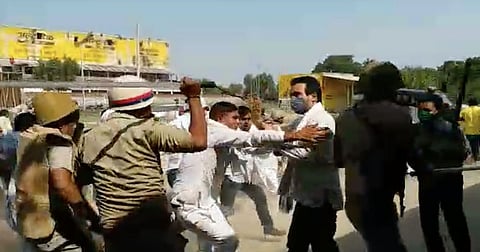 UP Police Now Brutally Assault Former PM Charan Singh's Grand Son, RLD Leader Jayant Chaudhary