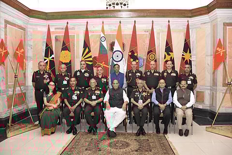 Rajnath Singh Addresses The Senior Leadership Of The Indian Army