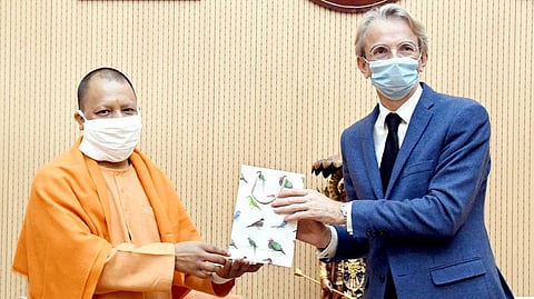 French Ambassador To India Emmanuel Lenain Calls On UP Chief Minister