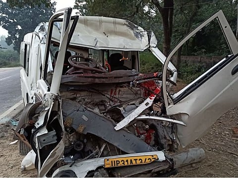 Six Killed, Three Critically Wounded In Road Accident In UP's Bahraich District