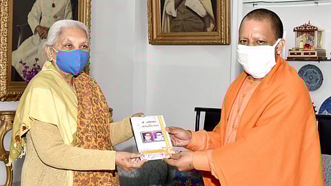Yogi Adityanath Calls On UP Governor Anandiben Patel
