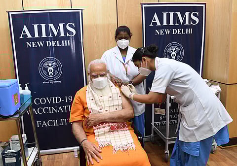 PM Modi Gets His Second Dose Of COVID Vaccine, Urges People To Get Vaccinated