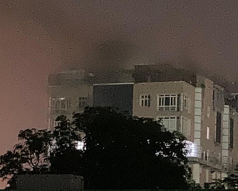 Late Night Blaze On The Ninth Floor Of AIIMS, Brought Under Control By 22 Fire Tenders