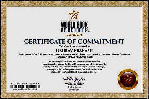 Lucknow Lad Goes Global, Appreciated For Commitment During Covid Pandemic