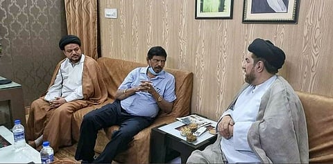 مرکزی وزیر رامداس اٹھاولے نے مولانا کلبے جواد نقوی سے ان کی رہائش گاہ پر ملاقات کی۔