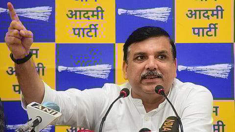 आप सांसद संजय सिंह का महेंद्र सिंह पर पलटवार, जल जीवन मिशन में हुआ महा घोटाला: संजय सिंह