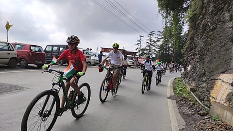 Cyclists In Shimla Celebrate 75th Independence Day With A 25-km Rally