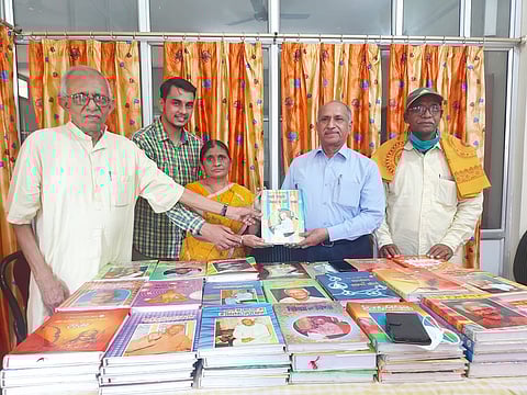 गायत्री ज्ञान मंदिर का ज्ञान यज्ञ अभियान के अन्तर्गत में 343वाँ युगऋषि सम्पूर्ण वाङ्मय साहित्य की स्थापना