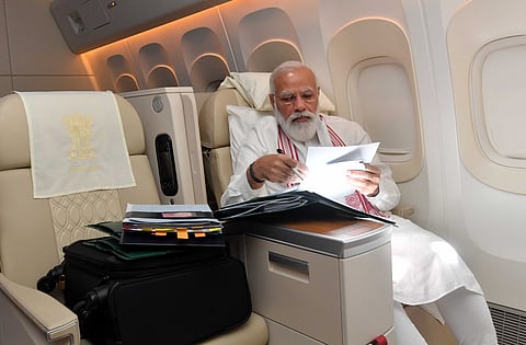 PM On Flight To US