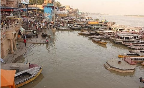 Water Level Rising In Ganga In Varanasi, Attributed To Incessant Rains In Uttarakhand