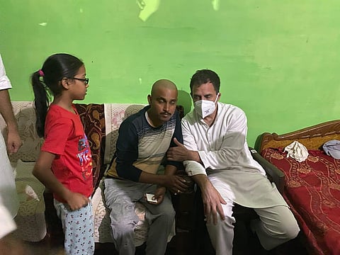 Rahul-Priyanka Meet Bereaved Family Of Journalist Killed In Lakhimpur Kheri Violence