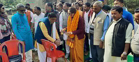 Aradhana Mishra ‘Mona’ Hits The Road, Unveils Infra Projects In Rampur Khas