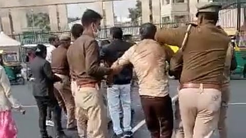 Two Youth Attempt Self-Immolation Outside Vidhan Sabha In Lucknow