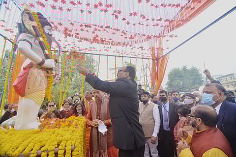 BJP's Rita Bahuguna Joshi Facilitates Installation of Lord Parusharam Statue In Lucknow Temple