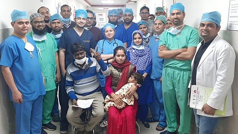 Three-year-old From Barabanki Undergoes Rare Surgery At JNMC