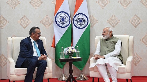 PM Meets WHO DG Dr Tedros Ghebreyesus