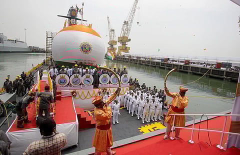 Sixth And Last Submarine Of Indian Navy’s Kalvari Class Submarines Of Project 75 Launched