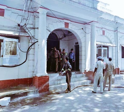 Minor Fire At Prayagraj SSP’s Office