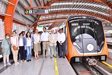 European Investment Bank Team Takes Ride On Kanpur Metro