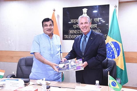 Nitin Gadkari Meets Brazilian Minister Of Mines And Energy Bento Albuquerque