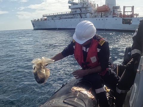 Navy Personnel Clear Ocean Of Plastic Waste