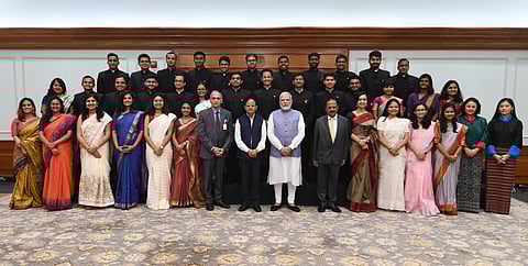 2021 Batch IFS Officer Trainees Call On PM Modi