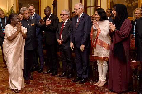 Heads Of Delegations Of UNSC’s Counter-Terrorism Committee Call On President Murmu