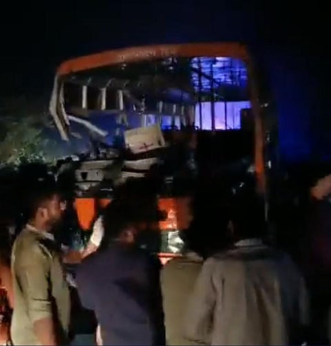 One Killed, 22 Injured As Roadways Bus And Tractor Collide Head On In Rae Bareli