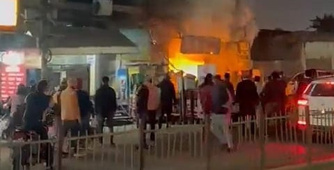 LPG Leak Leads To Massive Fire At Biryani Outlet In Lucknow, One Killed