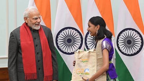 PM Modi Interacts With Pradhan Mantri Rashtriya Bal Puraskar Awardees